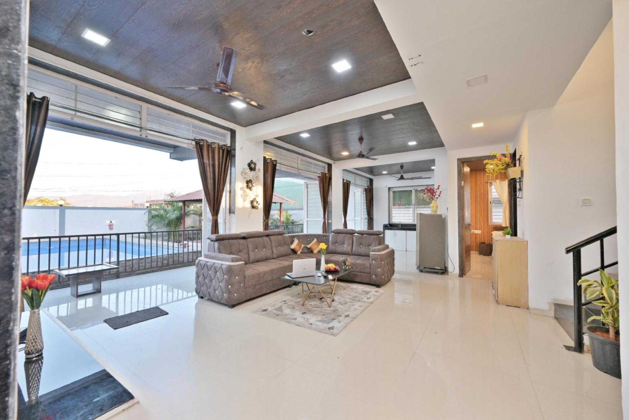 Ll Empyrean Stay Ll 4Bhk Ll Ac Ll Pool Ll Mystical Stone Villa Ll Lonavla Zewnętrze zdjęcie